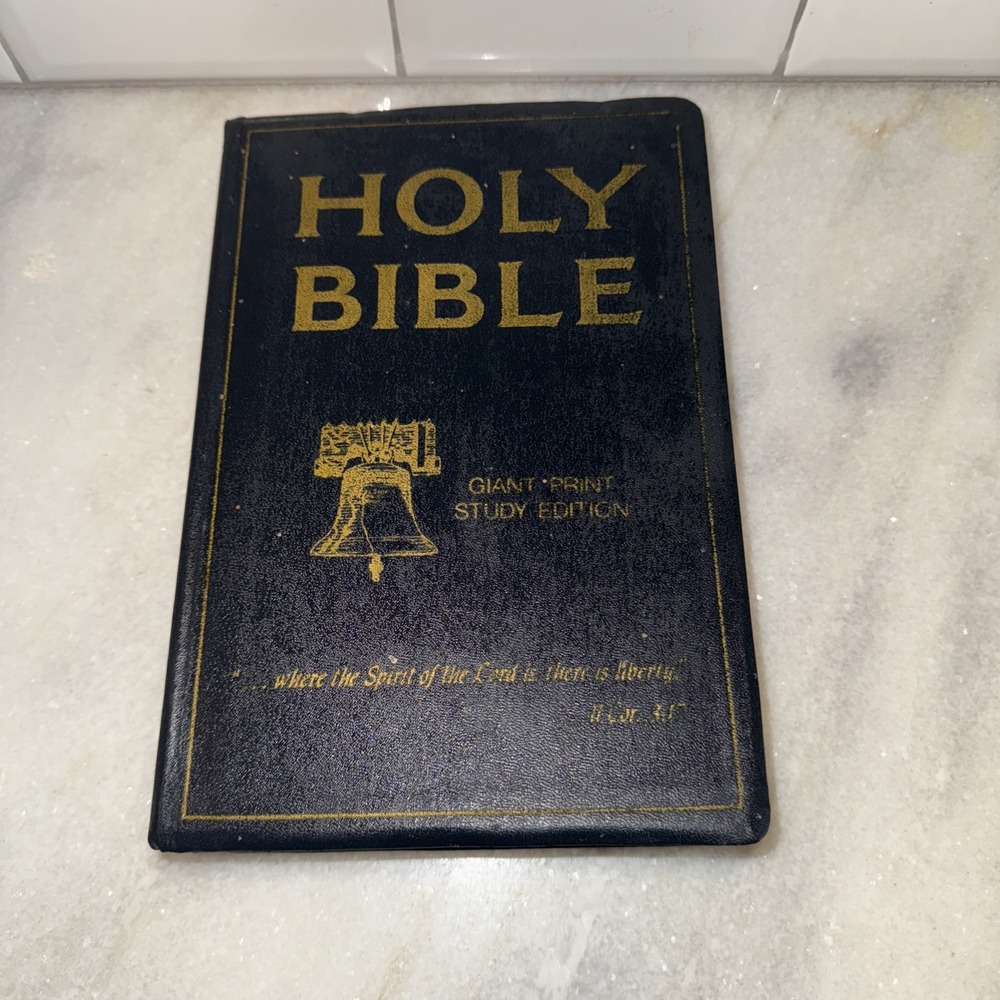 Holy Bible Giant Print Study Edition KJV Old & New Testaments‎ 1976 Nelson ES002